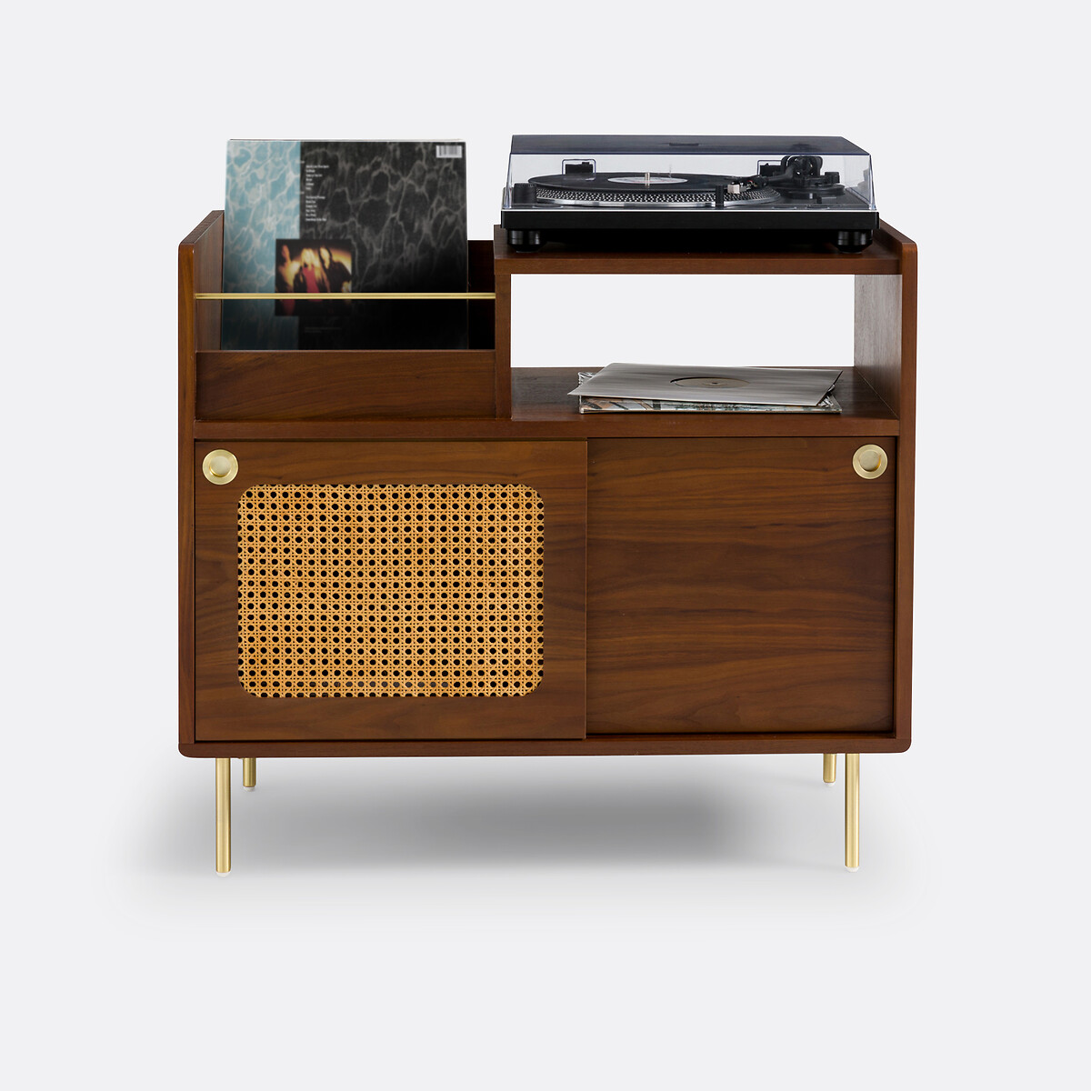LA REDOUTE INTERIEURS<br>Móveis de vinil em nogueira e vime, Redpop