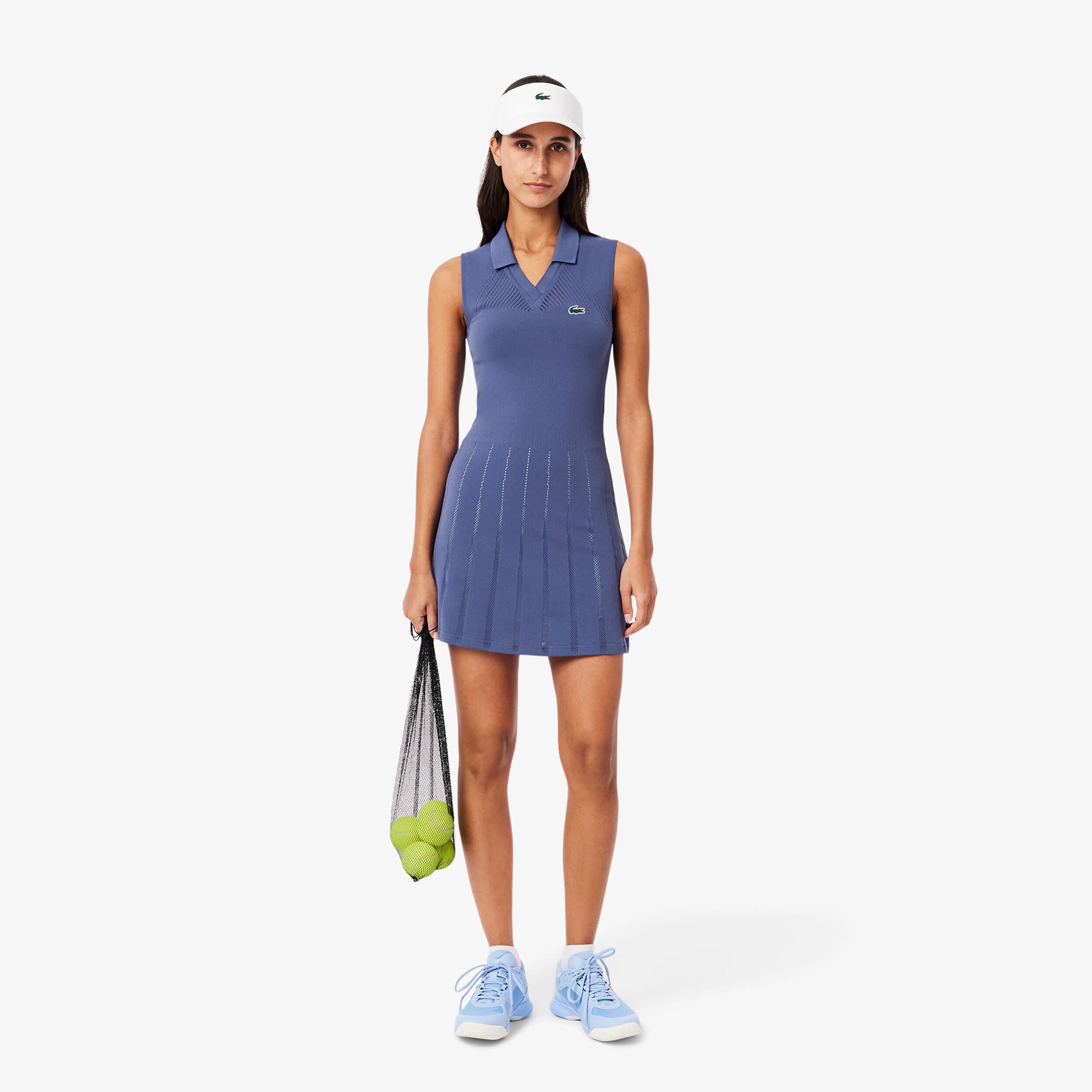 Lacoste Robe Femmes - Bleu Foncé , Bleu Clair