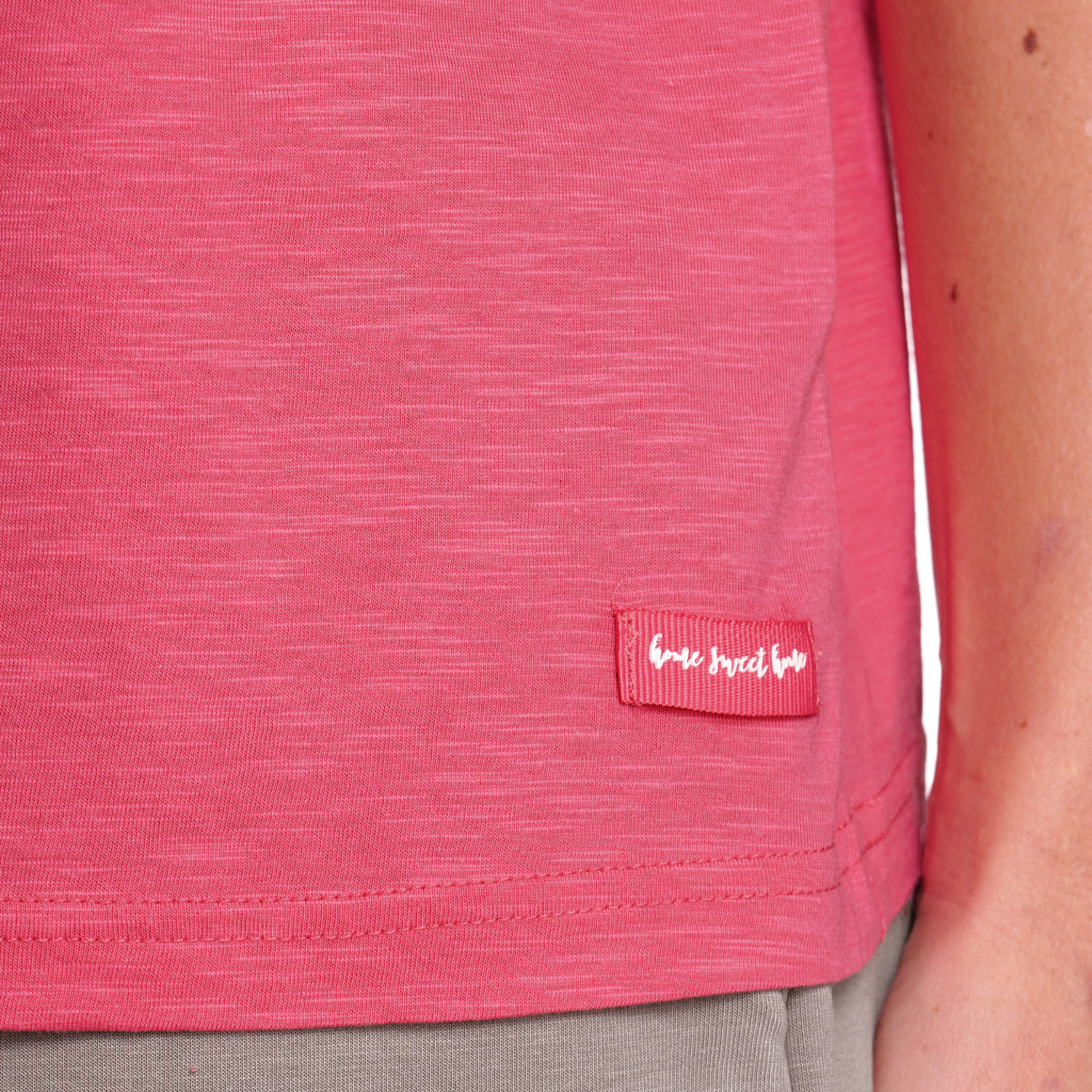 Gina Benotti Damen T-Shirt aus Flammgarn pink