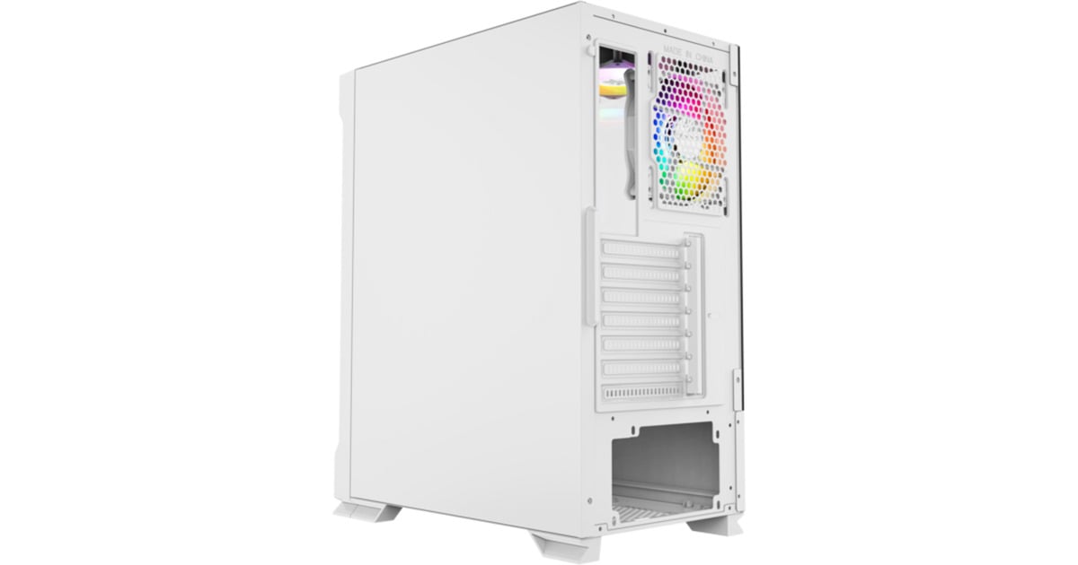 XYZ PC GearAirone 300-X Mesh midi tower behuizing  (Wit | 1x USB-A | 1x USB-C | Tempered Glass)