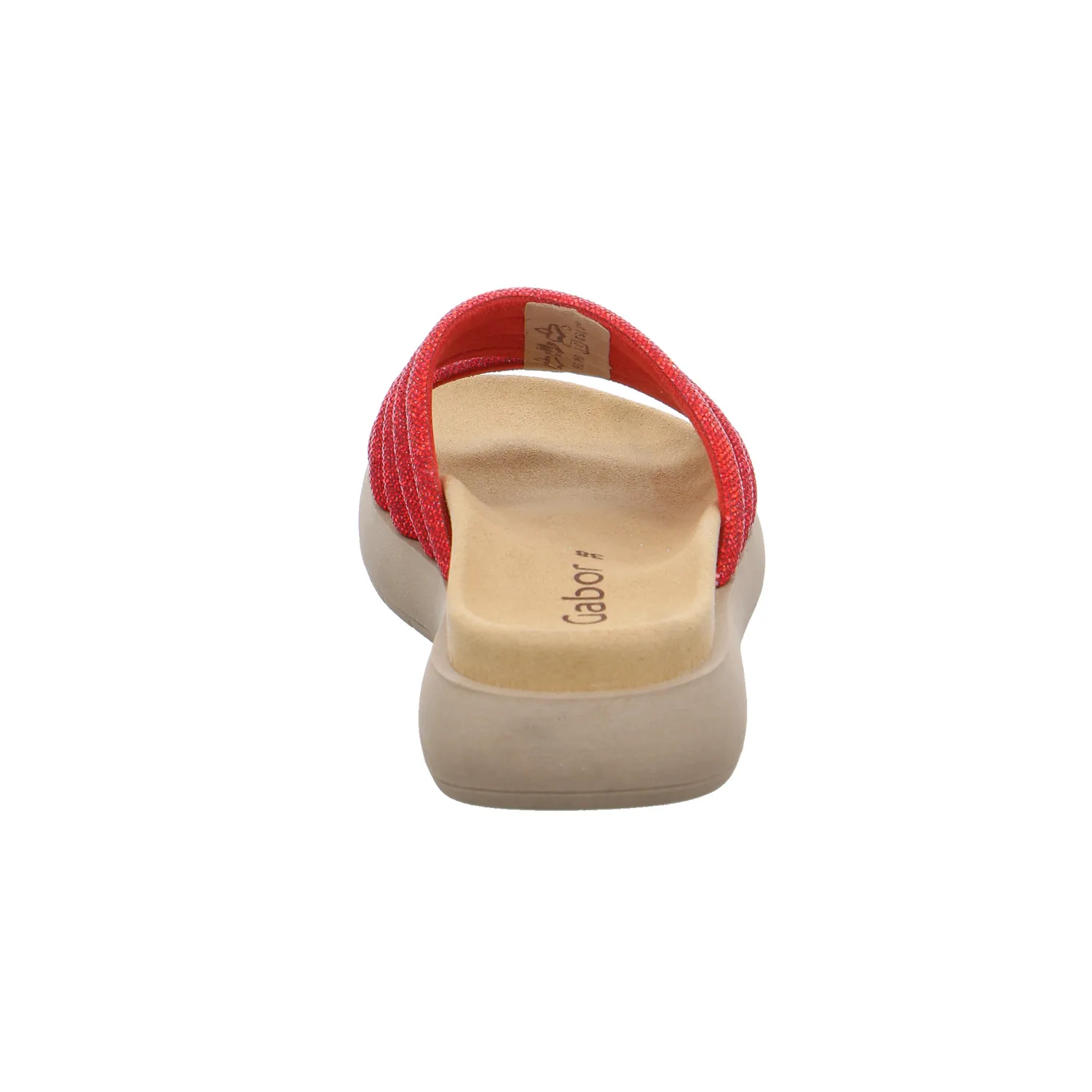 GABOR Pantolette Rot Textil