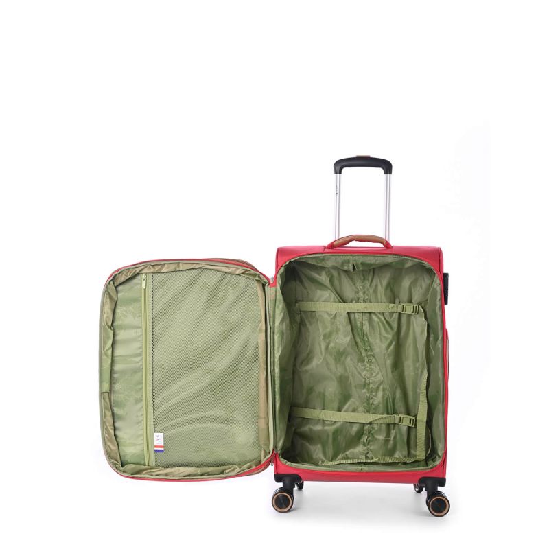 Lot de 3 valises souples 345 Extensibles 55, 67 et 79 cm Fuschia