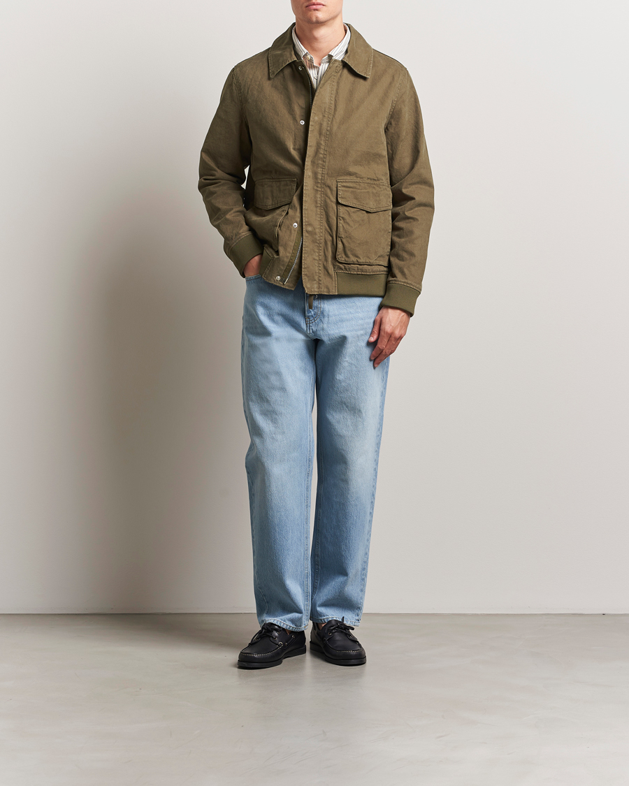 A Day's March Bader Cotton Flight Jacket Olive