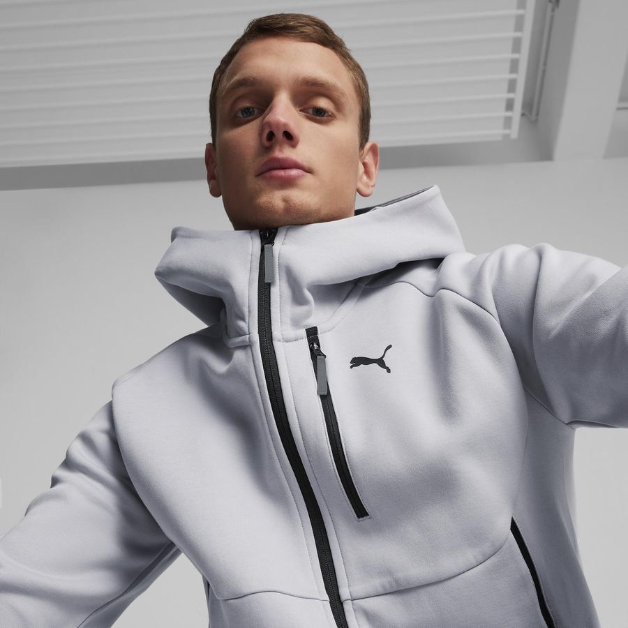 PUMA Sweat à Capuche Pumatech Full Zip - Gris/Noir