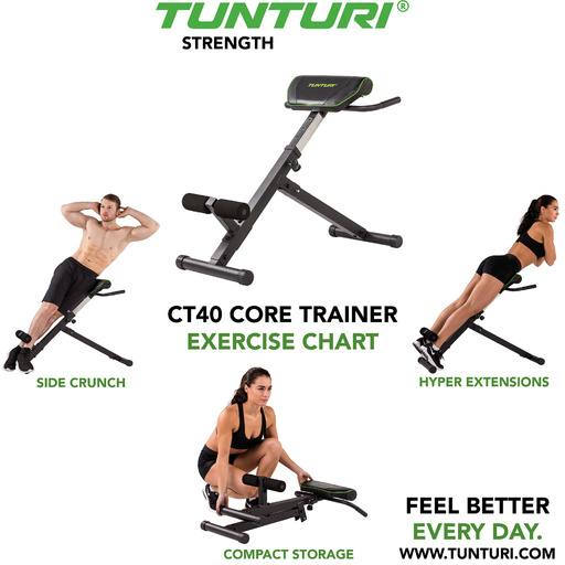 Banco de musculação Ct40 Core Trainer Tunturi.