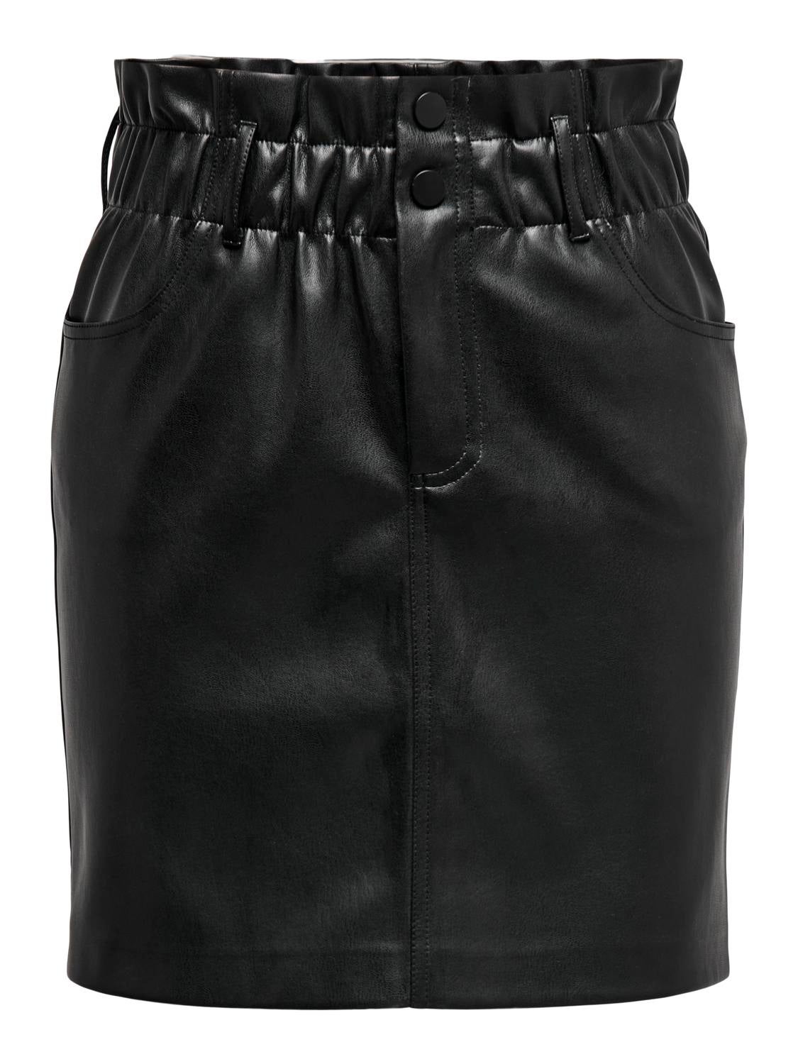 ONLMAIYA-MIRI Rock in Lederoptik Black