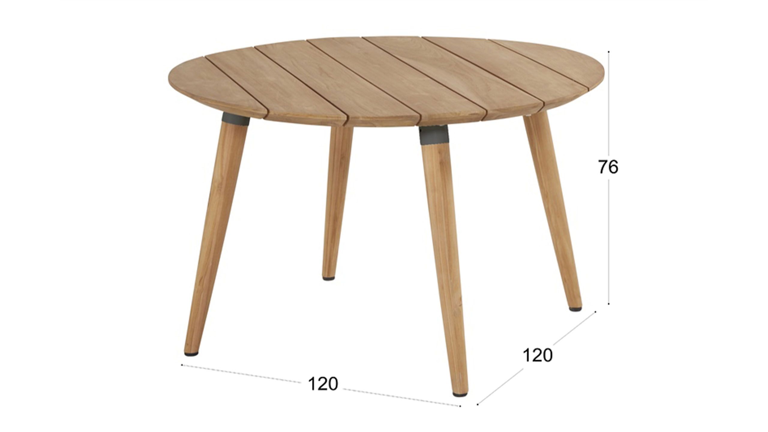 Tuintafel 53.241.010 Sophie Studio B120 x D120 x H76 cm