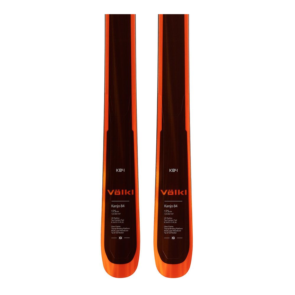 Volkl KANJO 84 - Skis freeride Homme black/orange