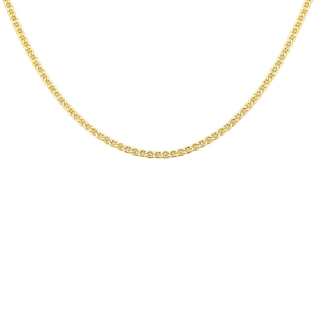 Chaîne Azelleae Maille Marine Plate Or Jaune