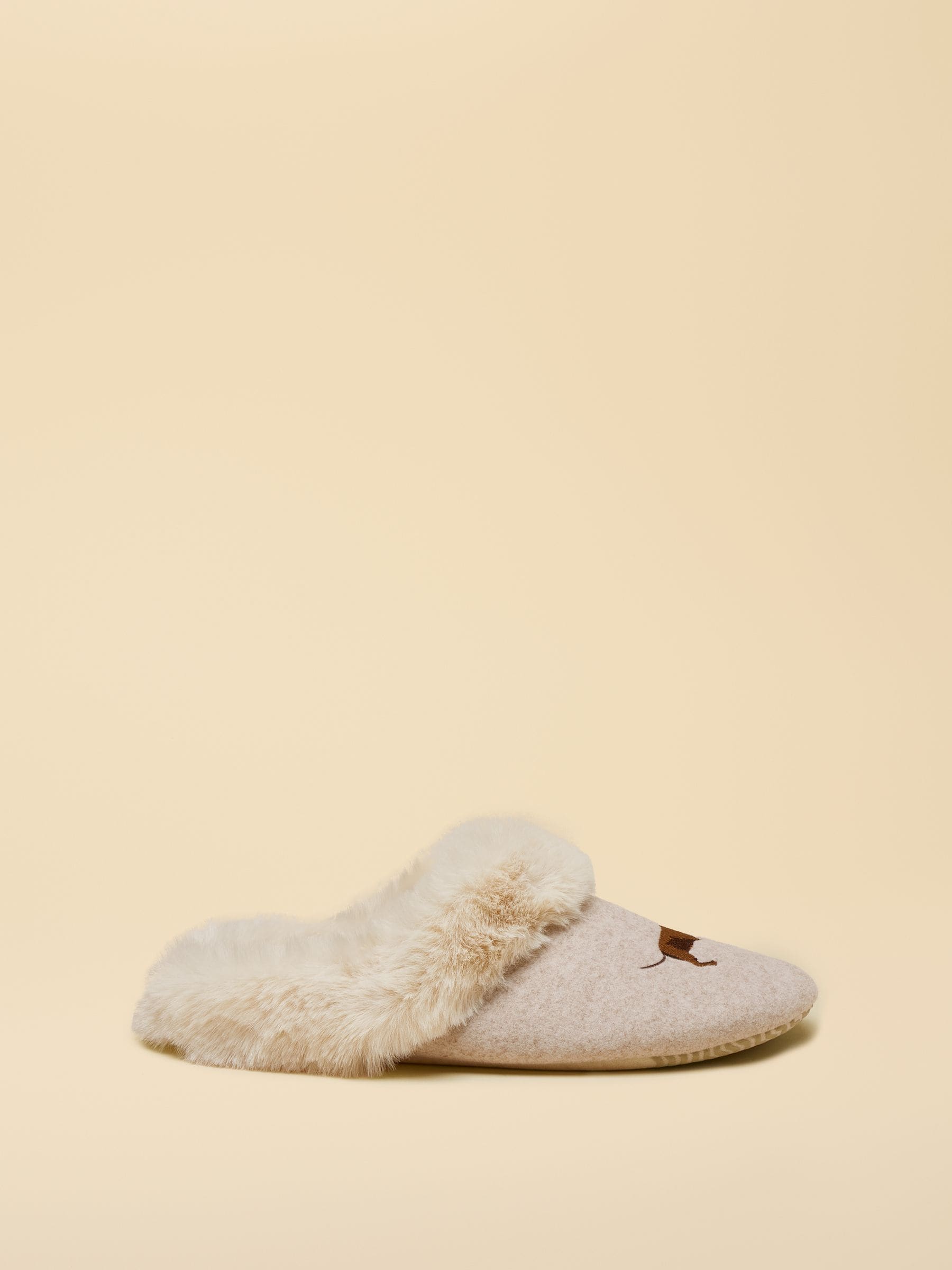 Oatmeal Sausage Dog - Joules slippet luxe pantoffels
