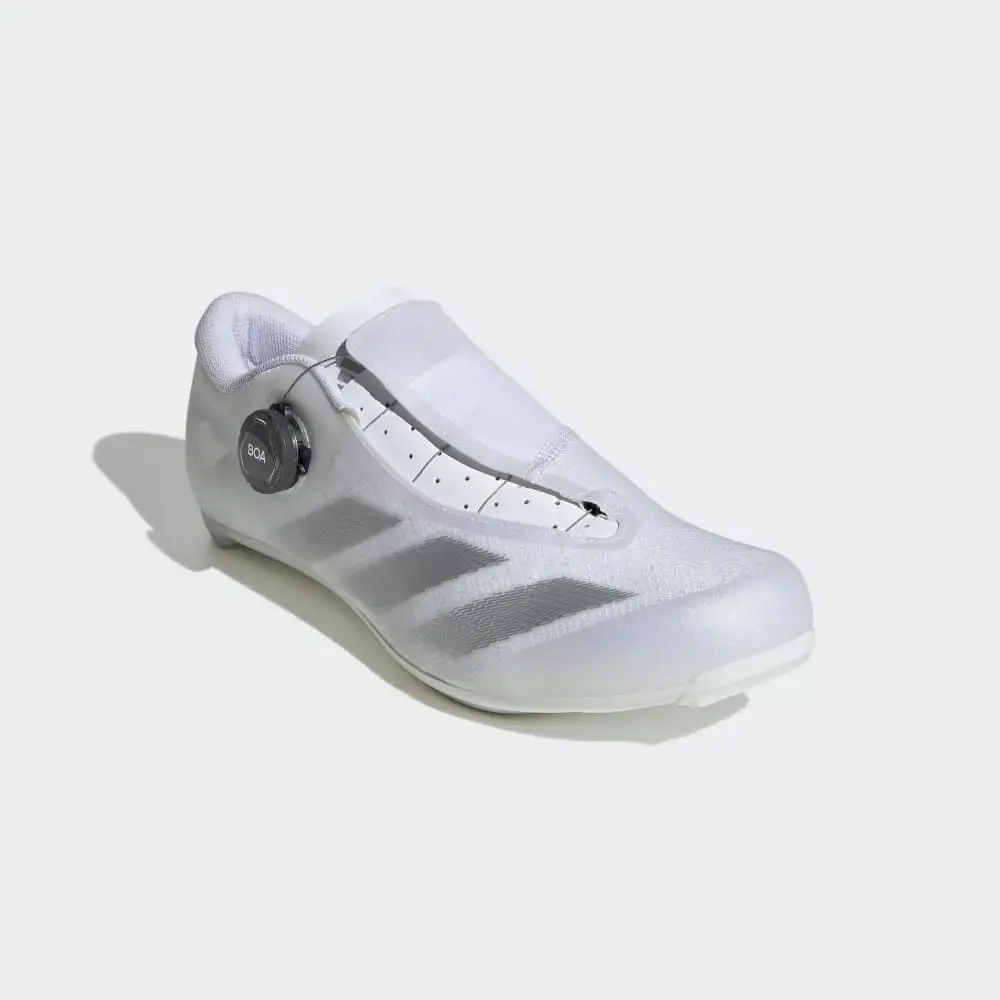 adidas Tempo 3-Stripes BOA Wielrenschoenen Wit/Zilver