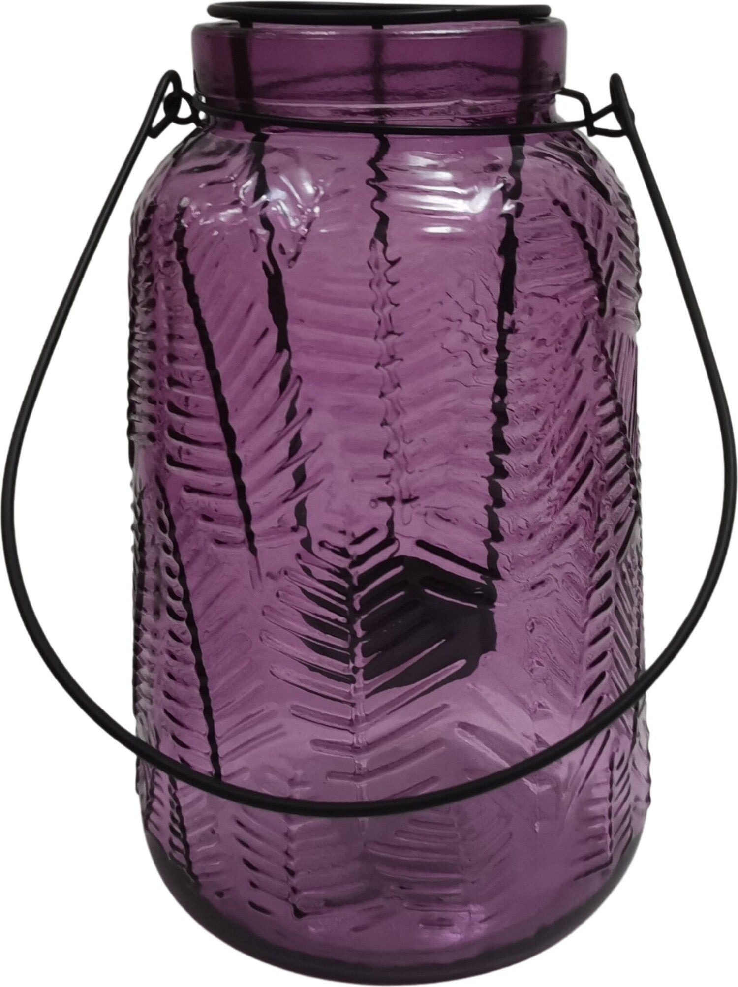 Intratuin tuinlantaarn Terry donker paars D 12,5 H 19,5 cm