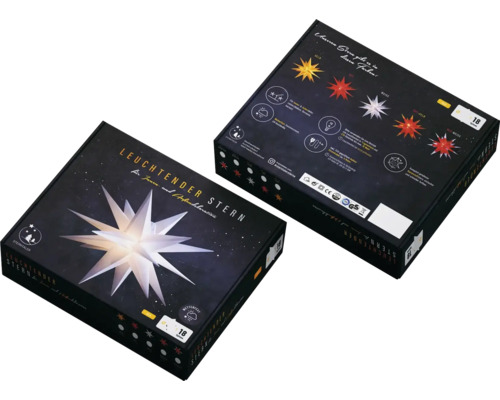 LED-ster, 55 cm, 18 punten, warm wit licht