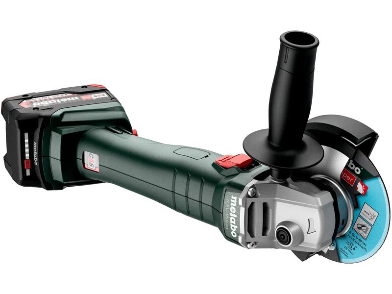 Metabo Akku-Winkelschleifer W 18 L 9-125, Solo, Ø 125 mm Robuster Akku-Winkelschleifer mit starkem Motor und schlanker Bauform für den universellen Einsatz