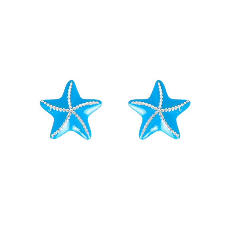 Boucles d'oreilles Enfant - Argent 925 - Etoile de mer