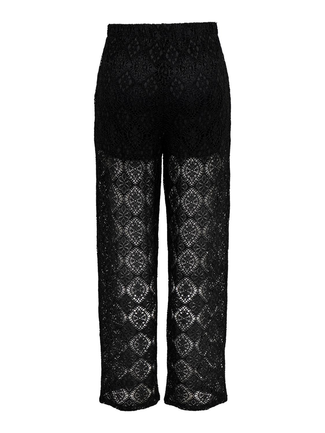 JDYEVA Normal geschnitten Hose Black