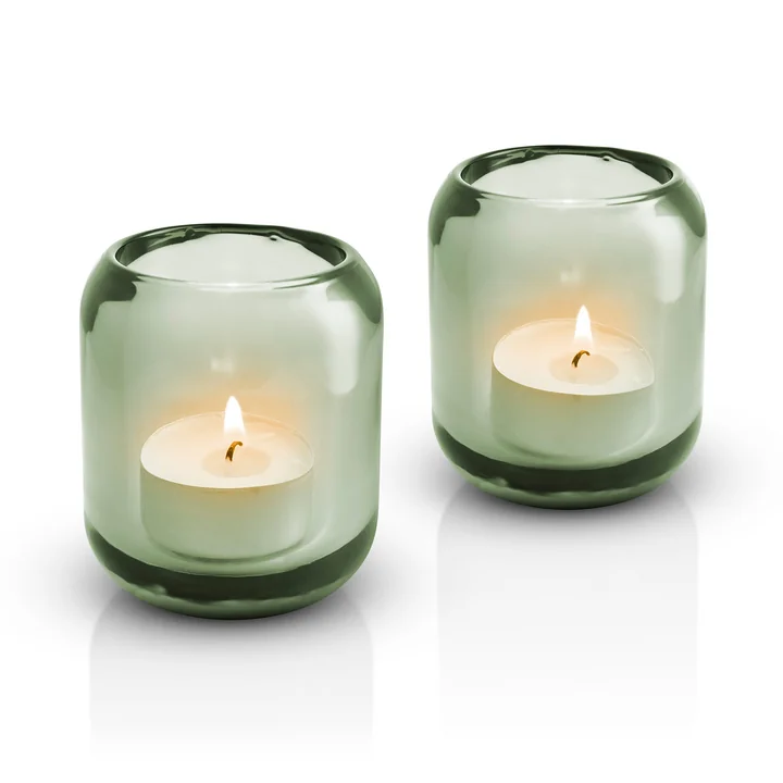 Eva Solo - Acorn Teelichthalter, leaf green (2er-Set)