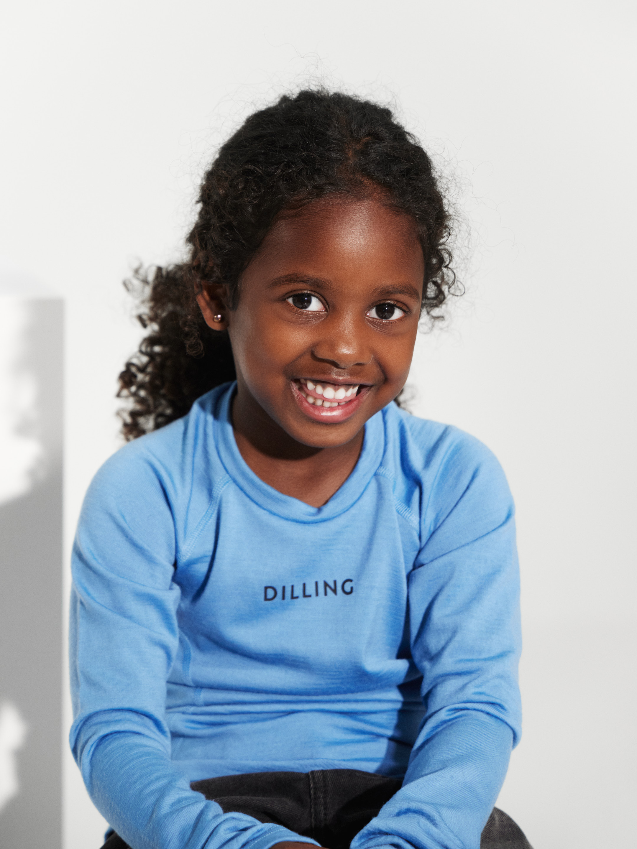Shirt met raglanmouwen van merinowol voor kinderen
