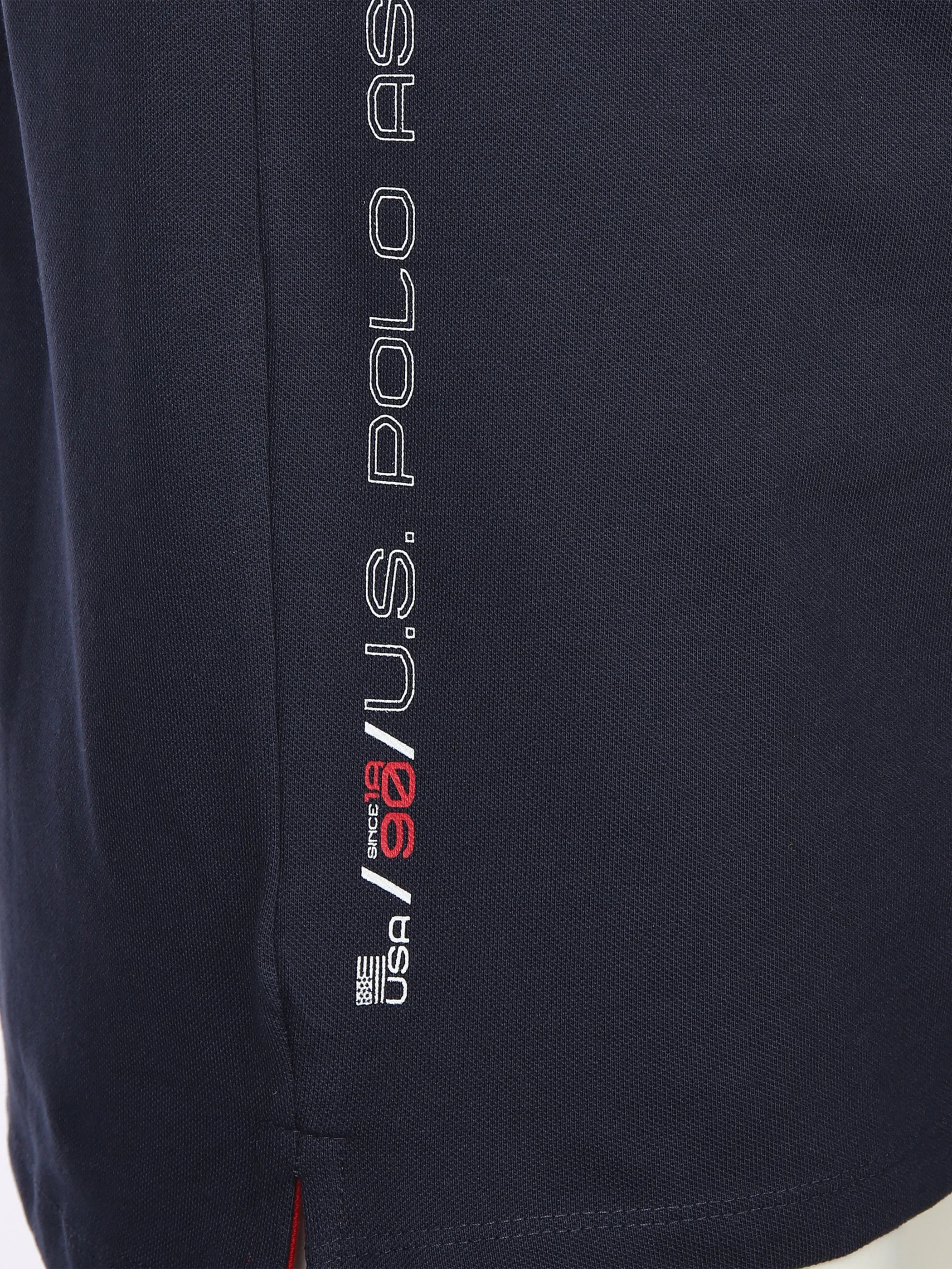 Herren Poloshirt mit Print