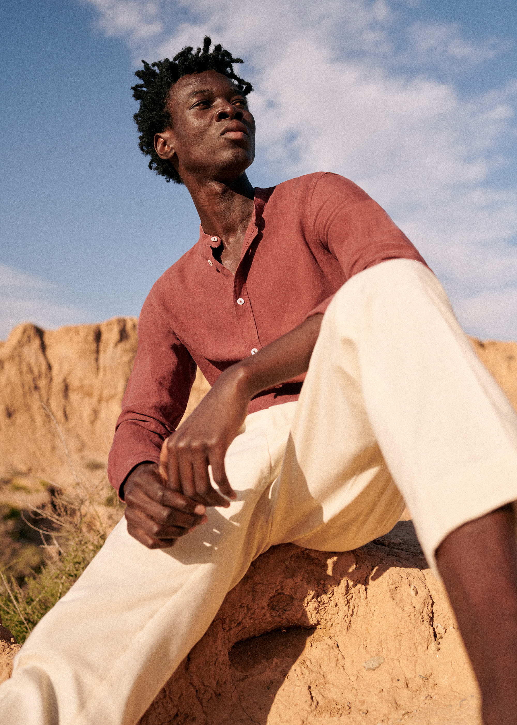 Chemise Benny Lin - Terracotta - E-SHOP/CHEMISES & BLOUSES 5905314