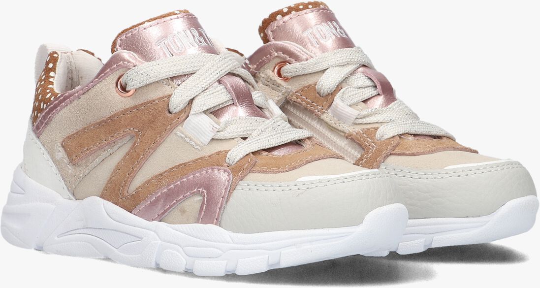 TON & TON beige ton & ton lage sneakers signy