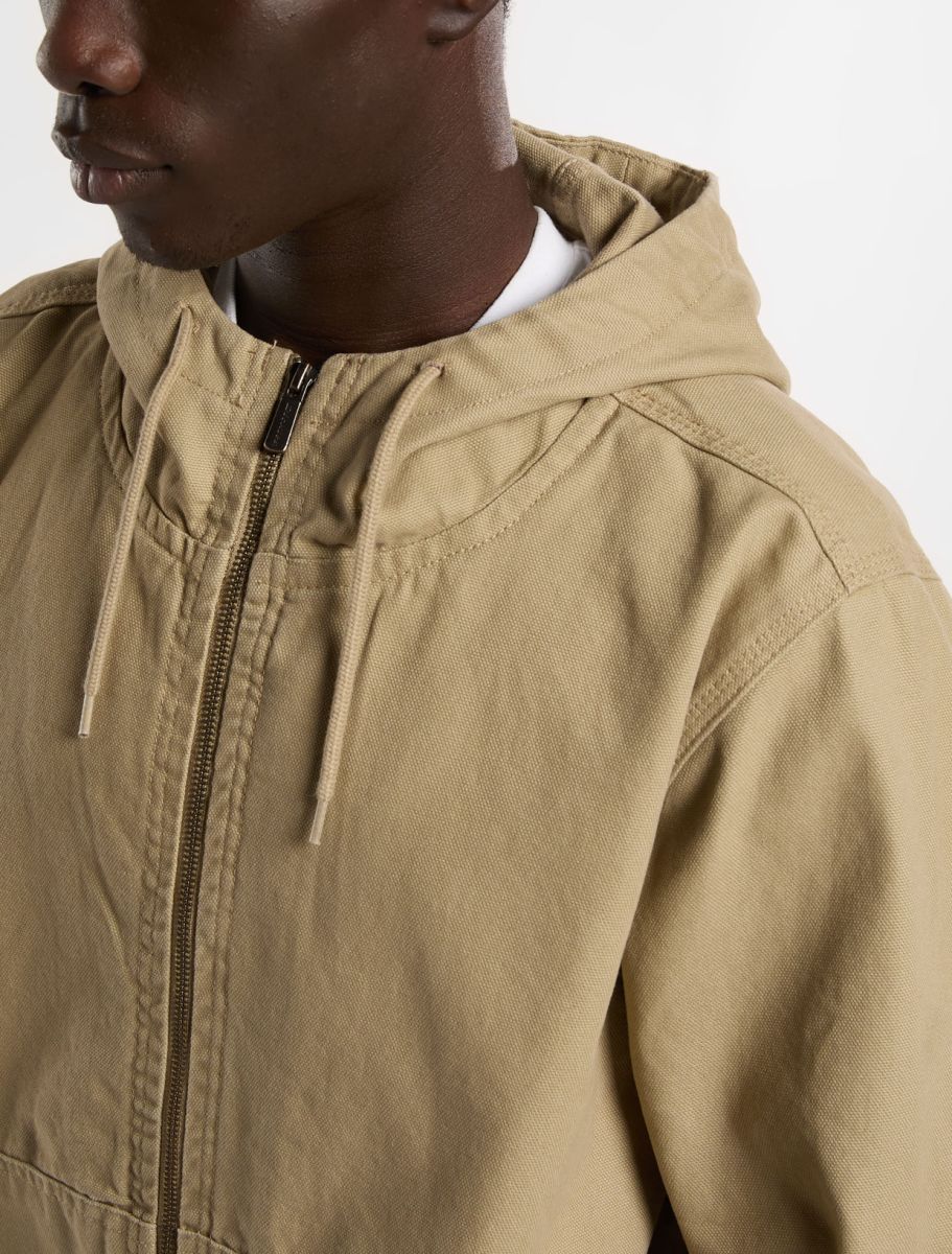 Dickies Duck Canvas Hooded Unlined Jacket Desert Sand