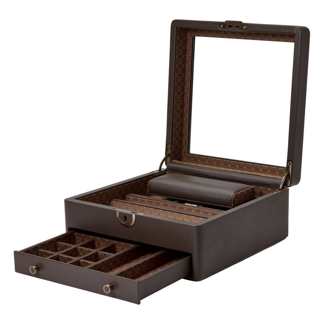 Wolf 1834 Earth Uhren- und Schmuckbox Coffee