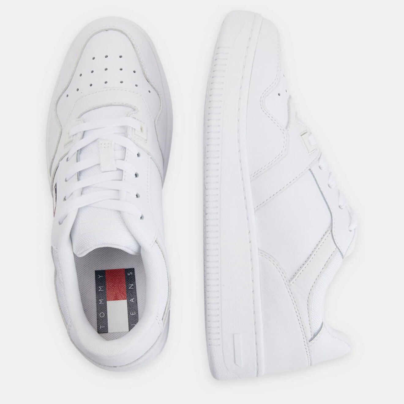 Tommy Jeans Baskets en Cuir J3 Tj Retro blanches