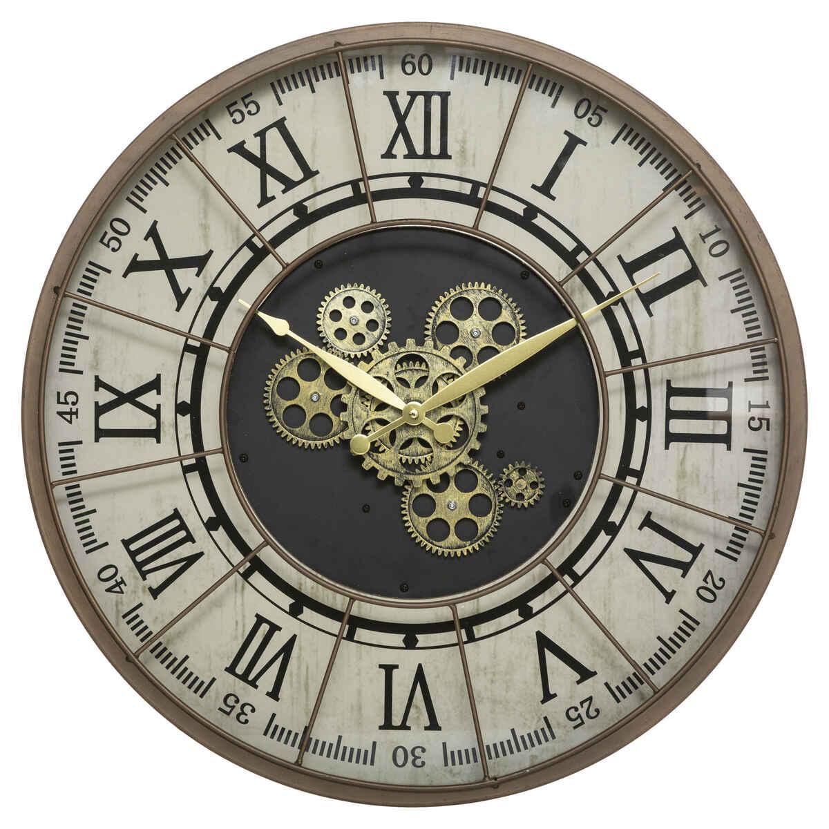 HORLOGE METAL MECANIQUE STELLA D.57CM