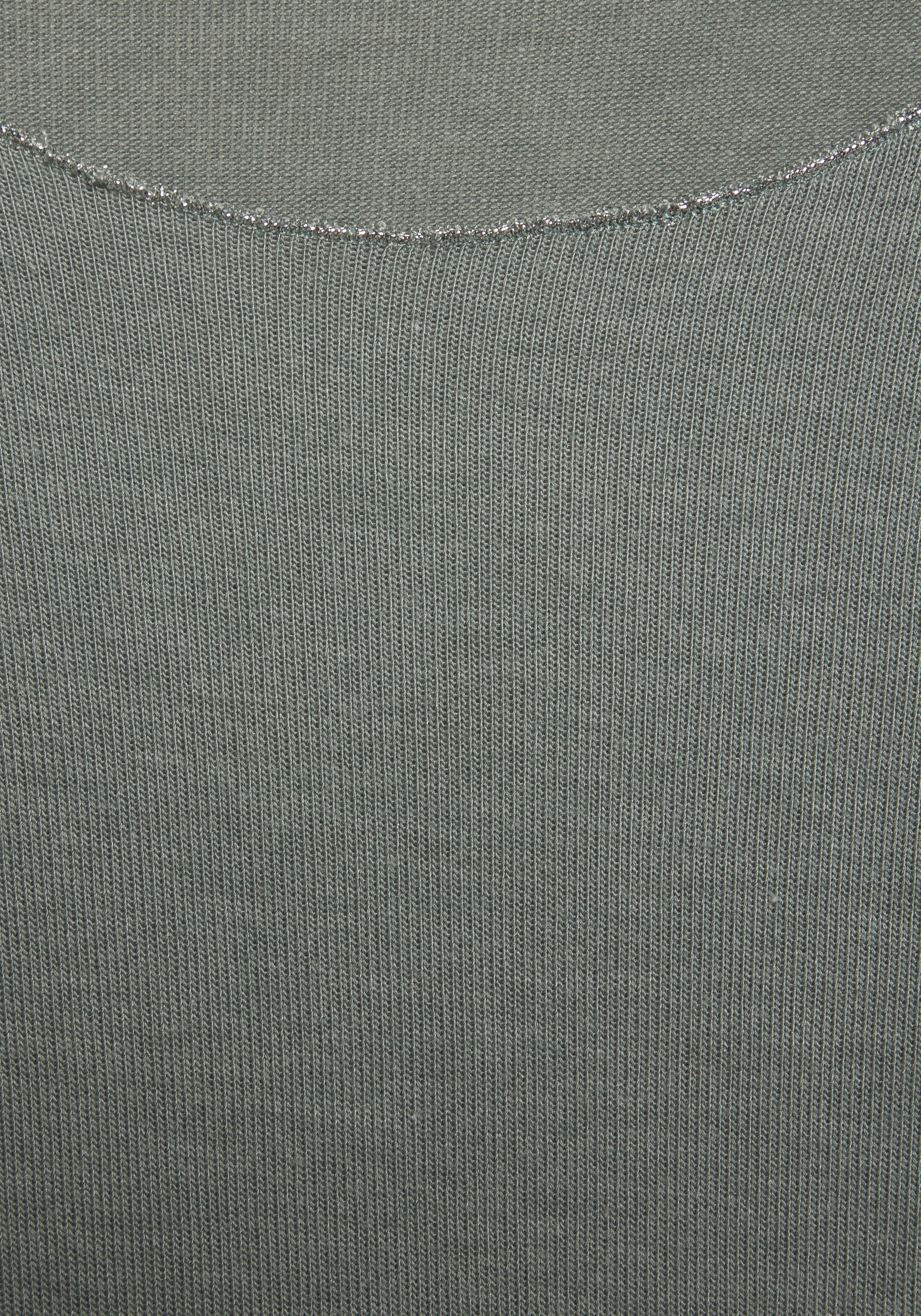 LASCANA Langarmshirt »mit feiner Glitzereinfassung« aus weichem Viskose-Feinstrick