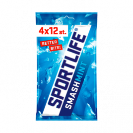 Sportlife Smash munt suikervrije kauwgom 4-pack