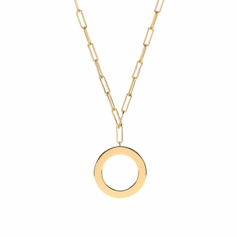 Collier Chaine Argent Doré Rond élodie