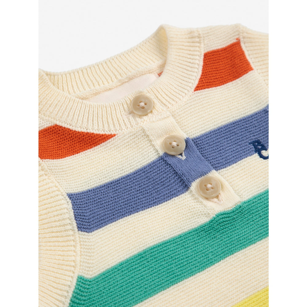 Køb Bobo Choses Multicolor Striped Strikket Playsuit