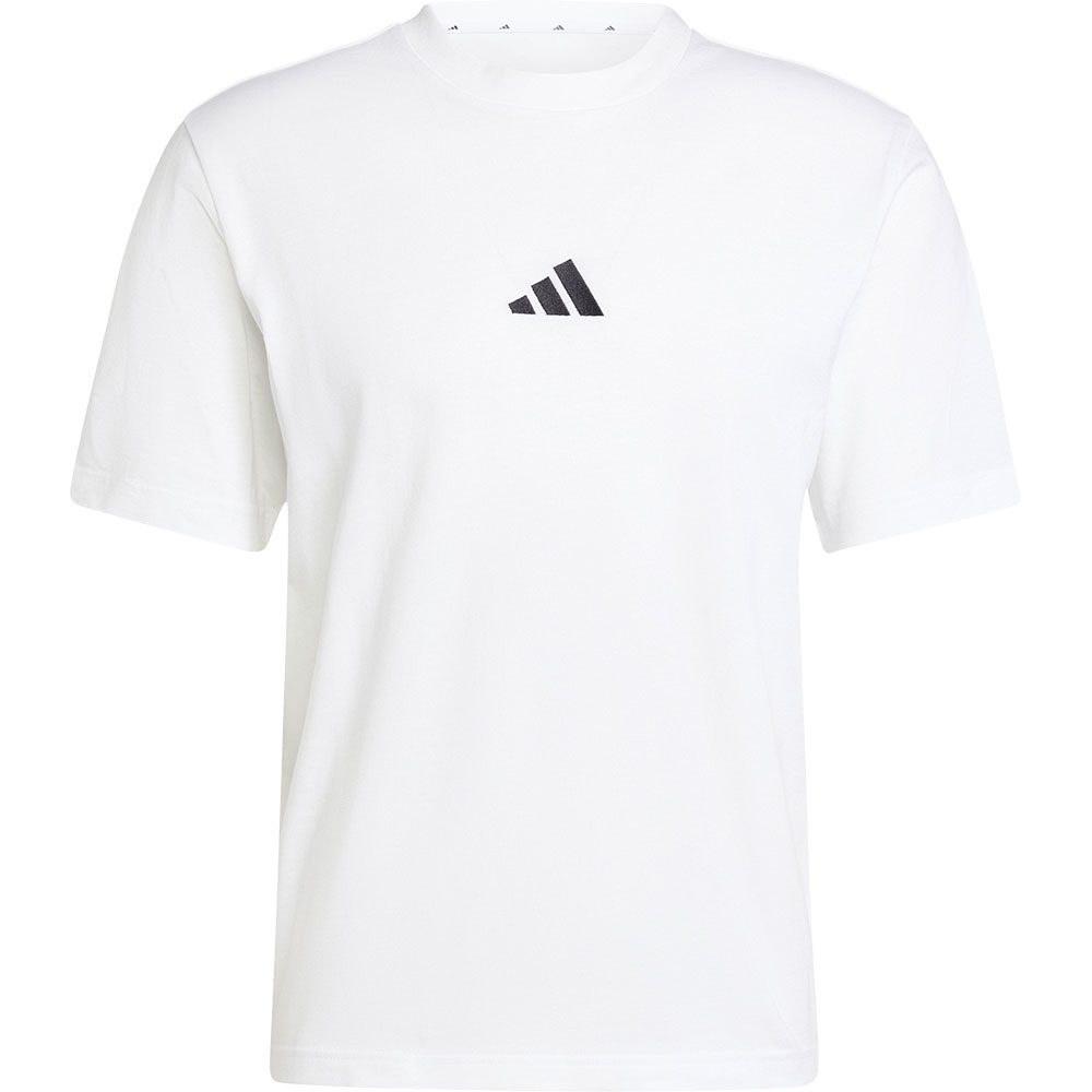 adidas Essentials Small Logo Single Jersey T-Shirt Herren white