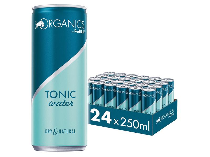 Red Bull Organics The Organics Tonic Water 24 Stück x 0.25 Prickelndes Bio-Erfrischungsgetränk mit leichtem Zitronenaroma