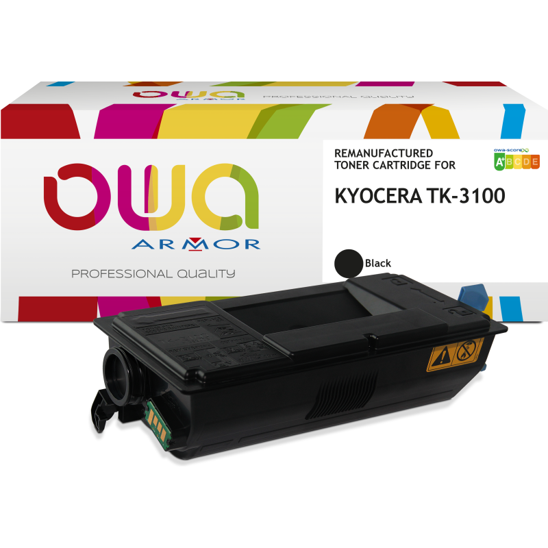 Toner remanufacturé OWA - standard - Noir - pour KYOCERA TK-3100