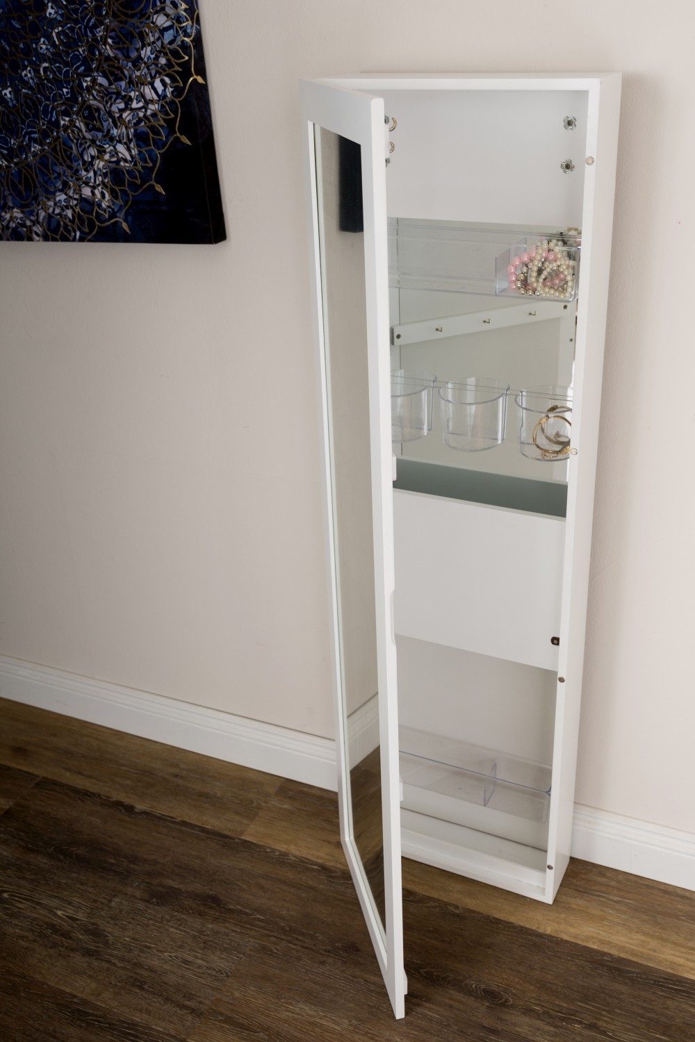 Schminkschrank ARIOLA - weiß - mit Spiegel