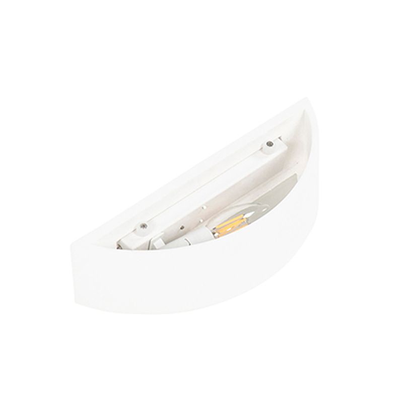 Landelijke wandlamp gips wit - Aurel Novo