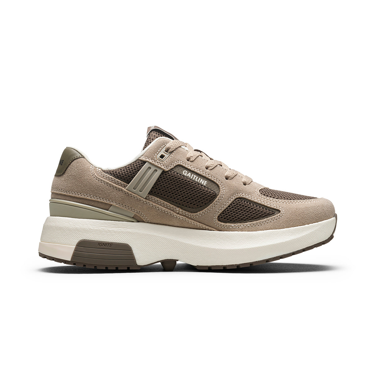Nova Lite Klassisk retrosneaker med skinndetaljer