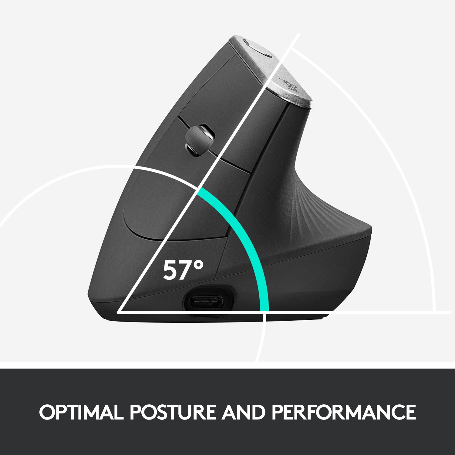 Logitech MX Vertical Trådløs datamus