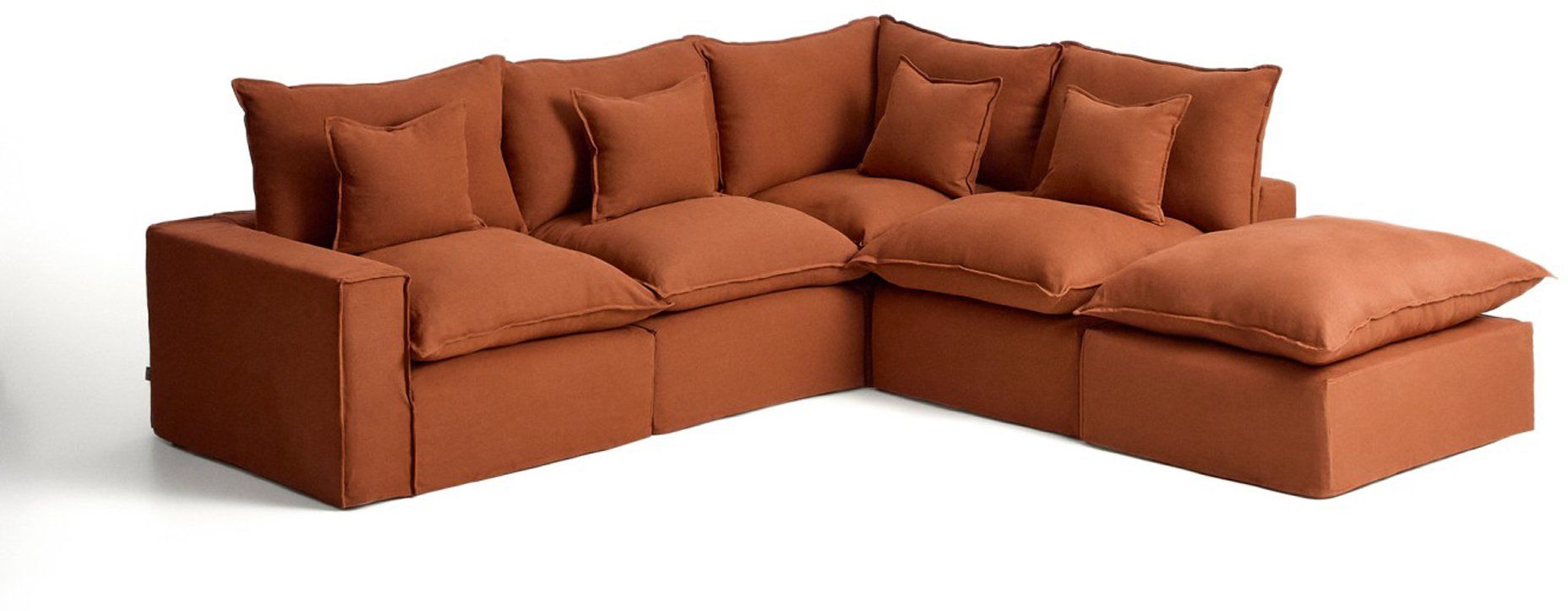 Kave Home Anarela Terracotta Hoekbank