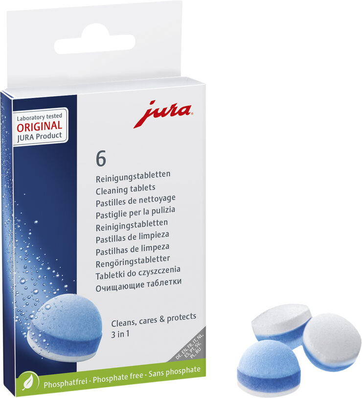 Jura JURA Rensetabletter 3-faset, 6 stk. No color