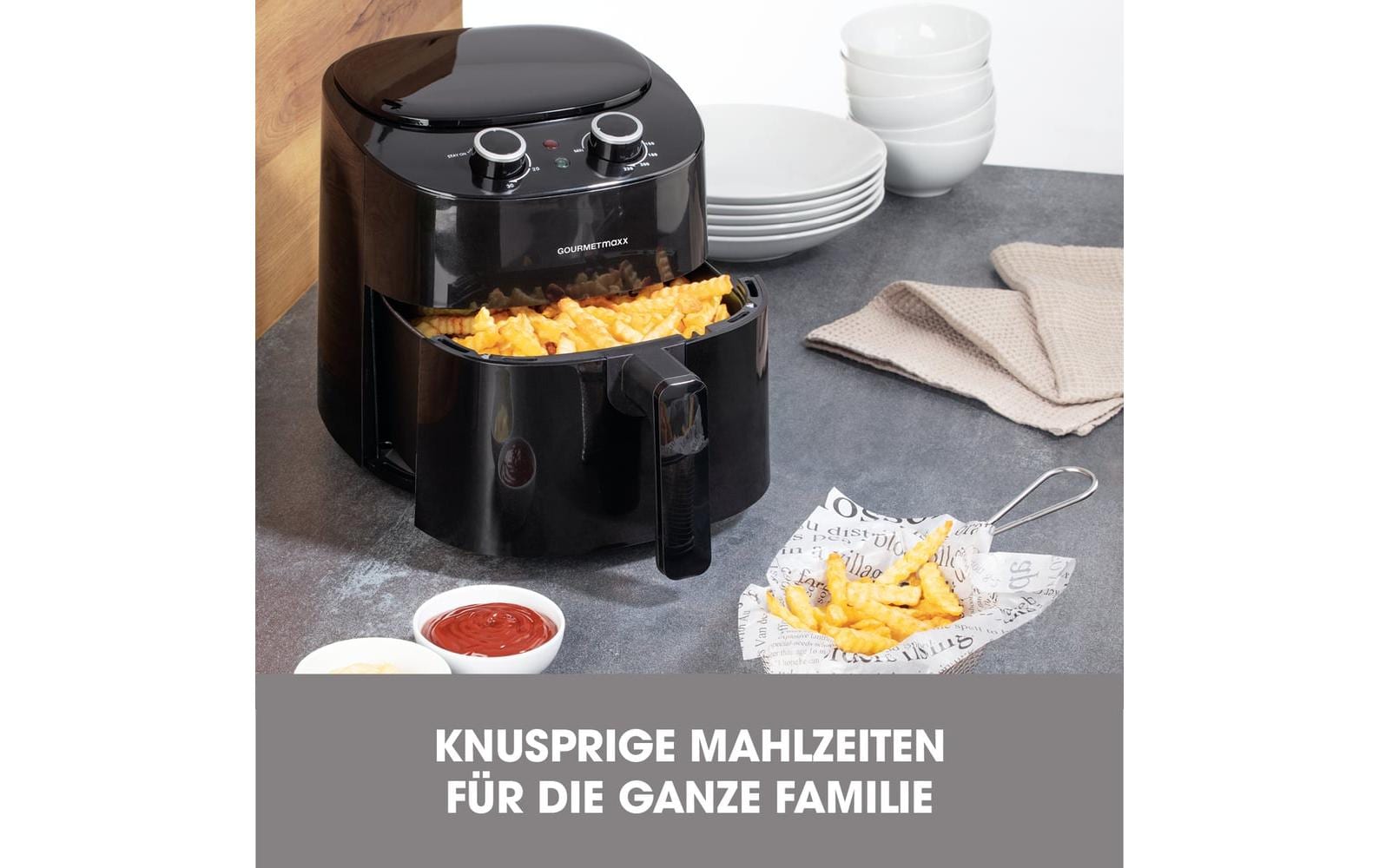 Heissluft-Fritteuse 4.5 lVielseitige Fritteuse