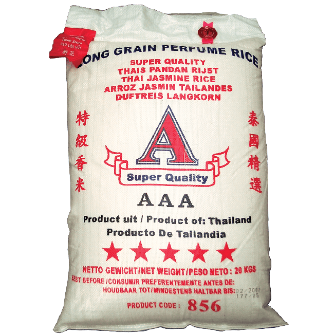 A Brand Thaise Pandan Rijst Hele Korrels 20kg