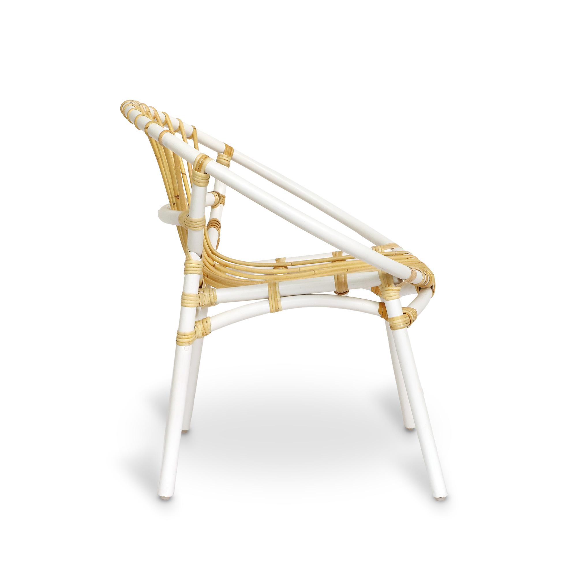 Rattan-Sessel 'Cleo', weiß, natur, B 73 cm, H 84 cm, L 62 cm günstig bestellen