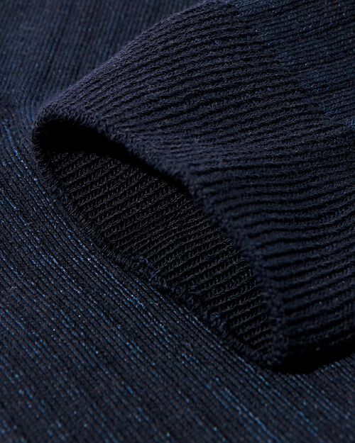 chaussettes rayées homme 1 paire  bleu foncé