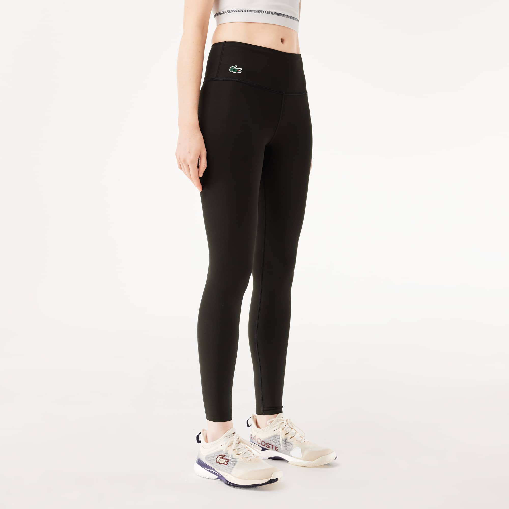 Legging Sport imprimé avec mini poche Pantalons de survêtement - Noir - Lacoste - Femme
