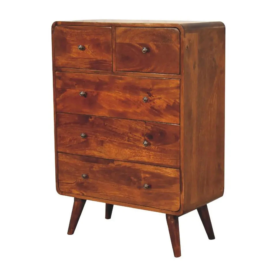 Artisan Furniture Massief Houten Gebogen Eiken Kist