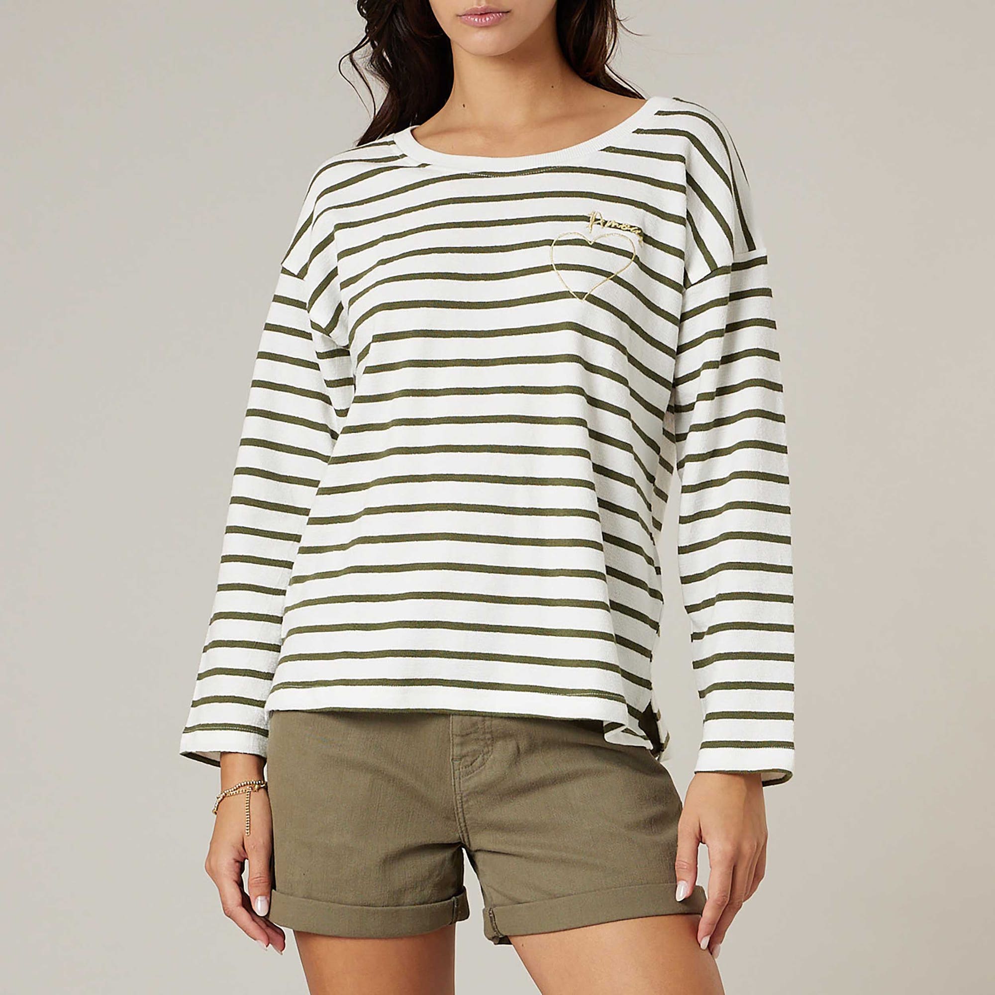 T-shirt Femme kaki