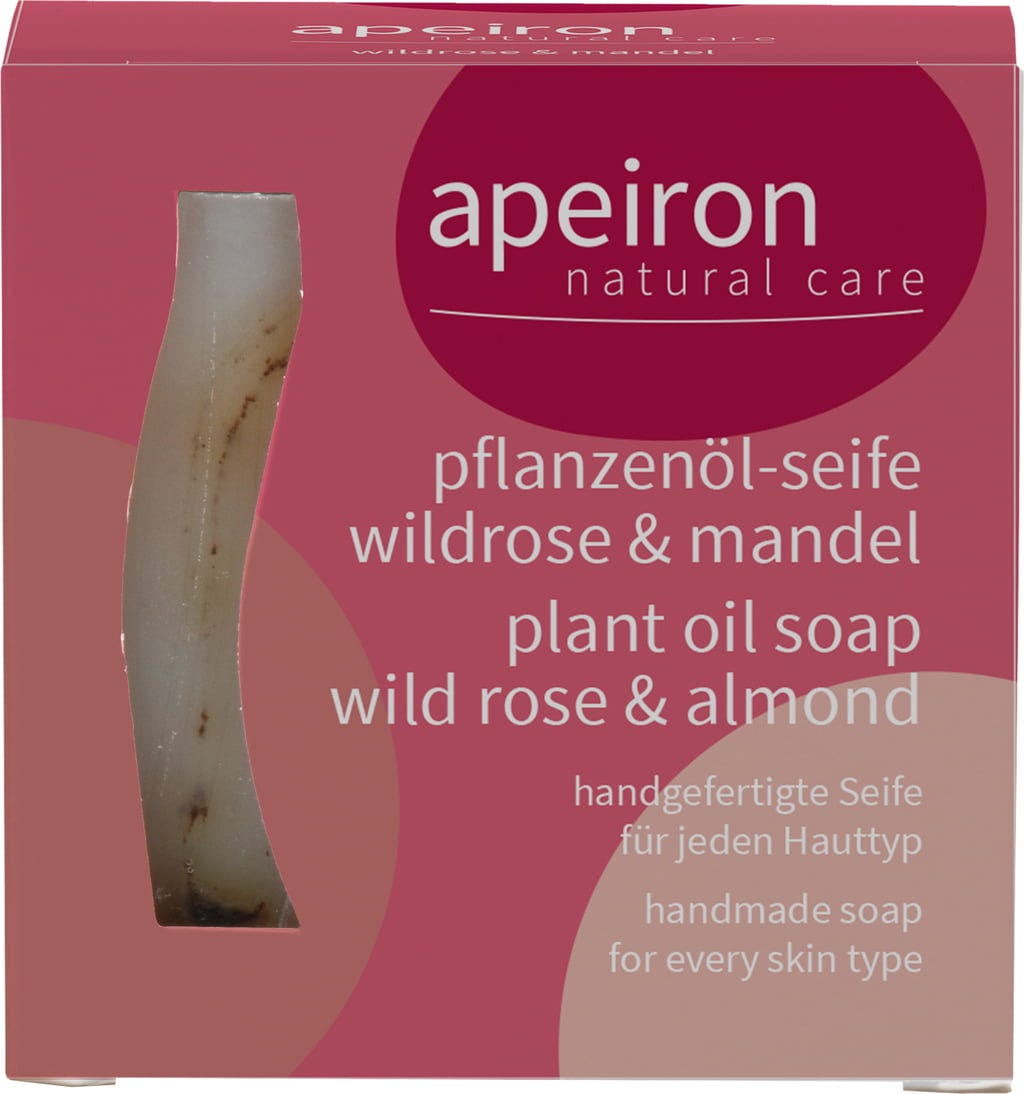 Apeiron  Pflanzenöl-Seife Wildrose & Mandel, 100 g